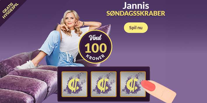 Jannis Søndagsskraber: Vind 100 kr. bonus