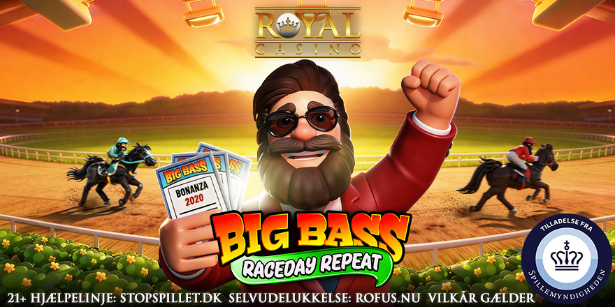 Eksisterende spillere: Gratis spins på Big Bass Raceday Repeat