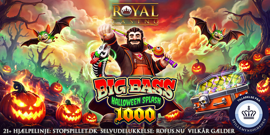 Free Spins til Big Bass Halloween Splash 1000 på Royal Casino