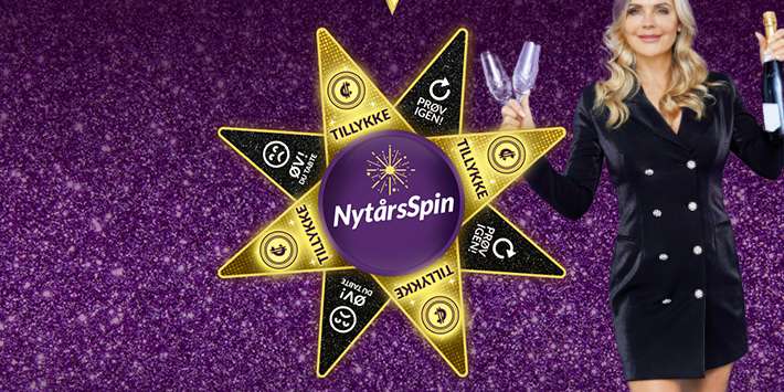 Spin hjulet gratis hver dag og vind 5 Nytårsspins