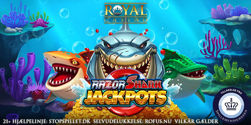 Gratis spins til Razor Shark Jackpots