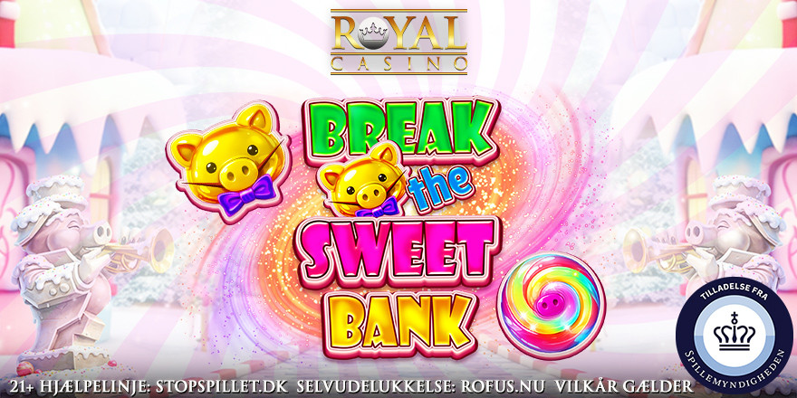Eksisterende spillere: Gratis spins på Break the Sweet Bank