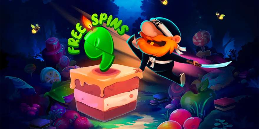 Få 9 gratis spins til Pip.dk's 9 års fødselsdag.