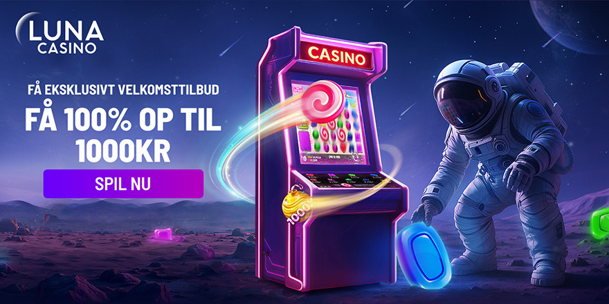 Eksklusivt: Få 1.000 kr. bonus på Luna Casino