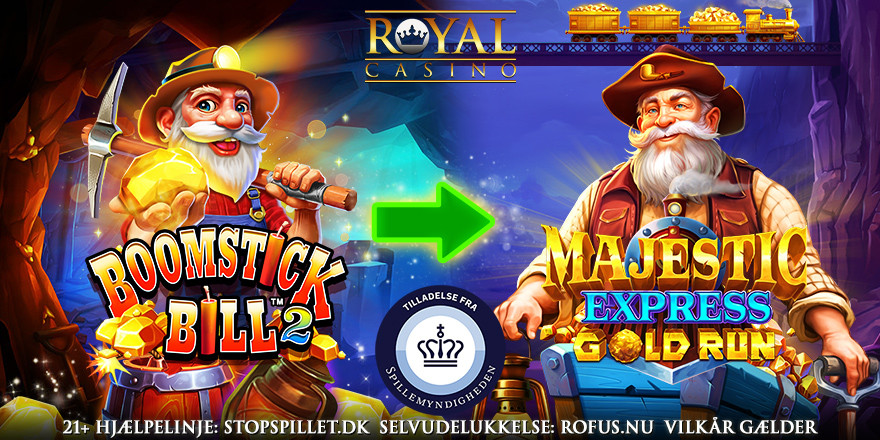 Få 100 Free Spins på Majestic Express Gold Run
