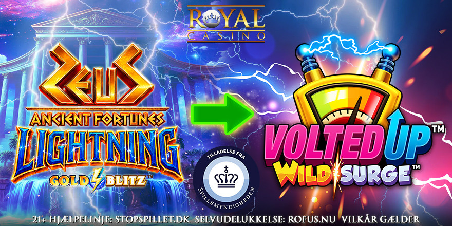 Eksisterende spillere: Få 100 Free Spins på Volted Up Wild Surge