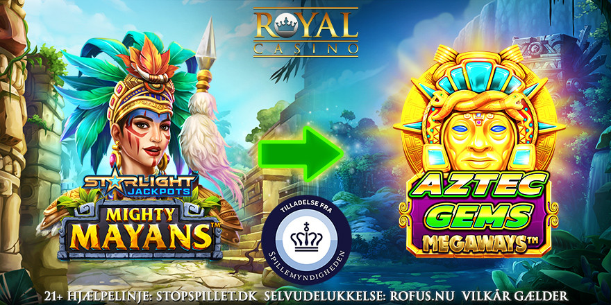 Få 100 Free Spins på Aztec Gems Megaways 