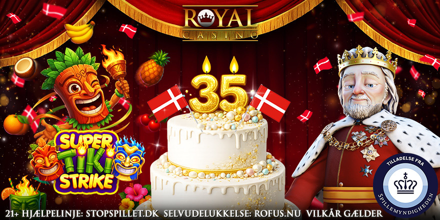 Eksisterende spillere: Få 35 Fødselsdags-Spins på Super Tiki Strike