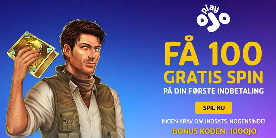 Eksklusivt: Få 100 Free Spins på PlayOJO