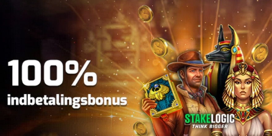 Få 100% Stakelogic bonus på Spilleautomaten.dk