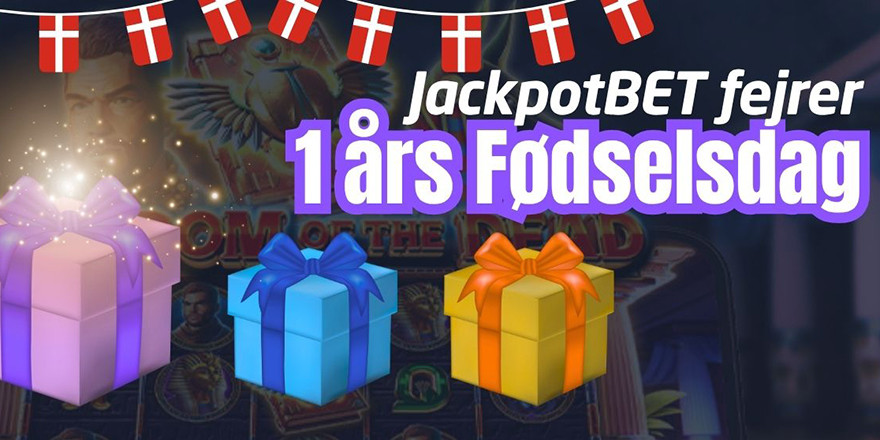 Få en 100% fødselsdagsbonus på JackpotBet