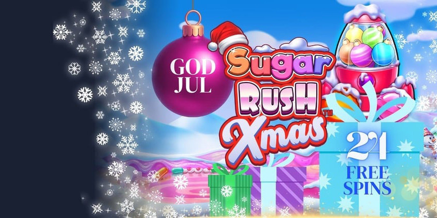 Julegave: Få 24 Free Spins på Sugar Rush Xmas