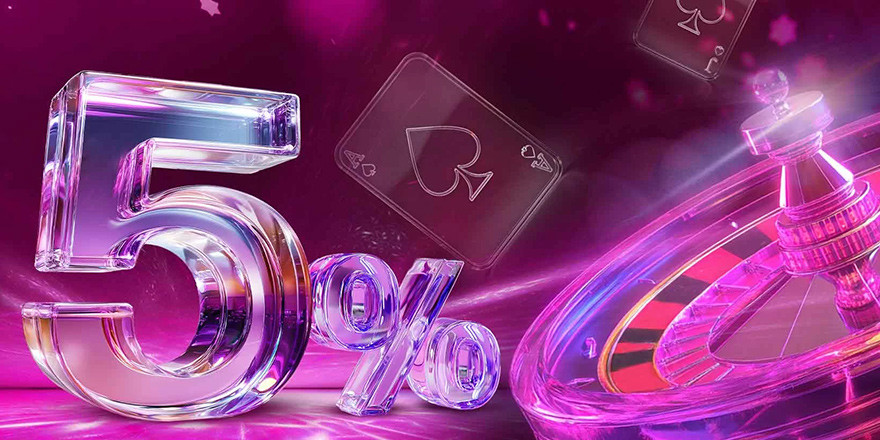 Få 5% Cashback for Live Casino på VBET