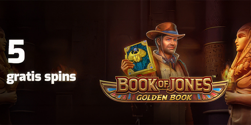 Få 5 Free Spins til Book of Jones - Golden Book på Spilleautomaten