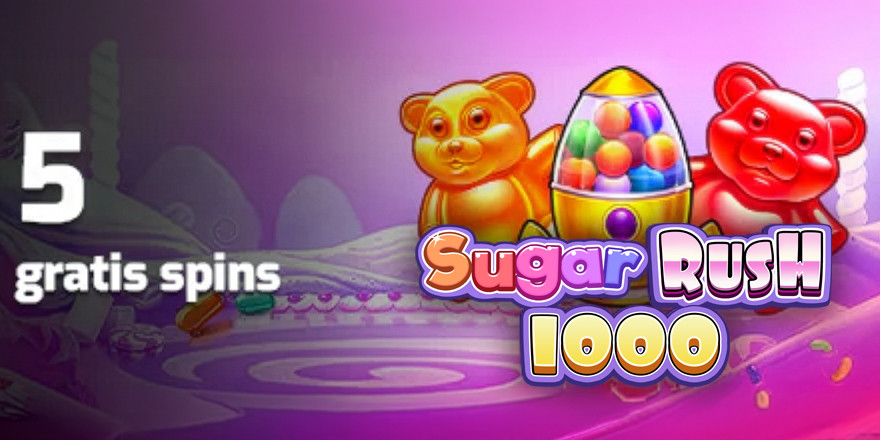 Eksisterende spillere: Få 5 Free Spins til Sugar Rush 1000