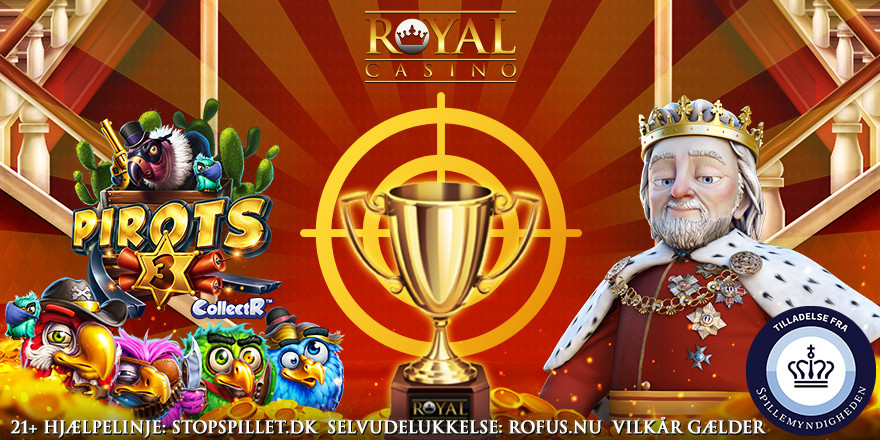 Optjen 50 Free Spins til Pirots 3 på Royal Casino