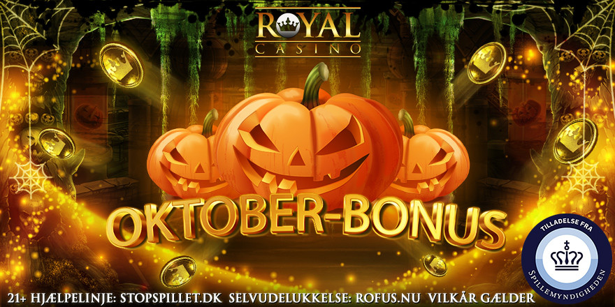 Få en 100% oktober-bonus på 100 kr. 