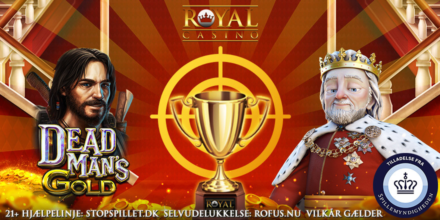 Optjen 100 Free Spins til Dead Man's Gold på Royal Casino