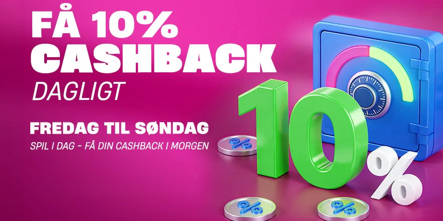 Få 10% Cashback fra Fredag til Søndag på VBET