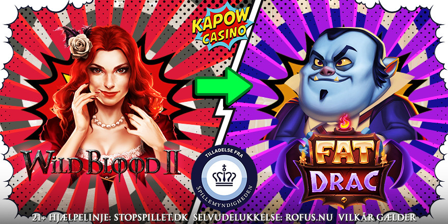 Eksisterende spillere: Få 20 Free Spins til Fat Drac på Kapow