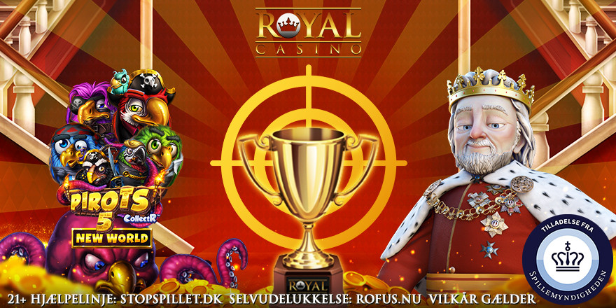 Optjen 100 Free Spins til Pirots 5 på Royal Casino