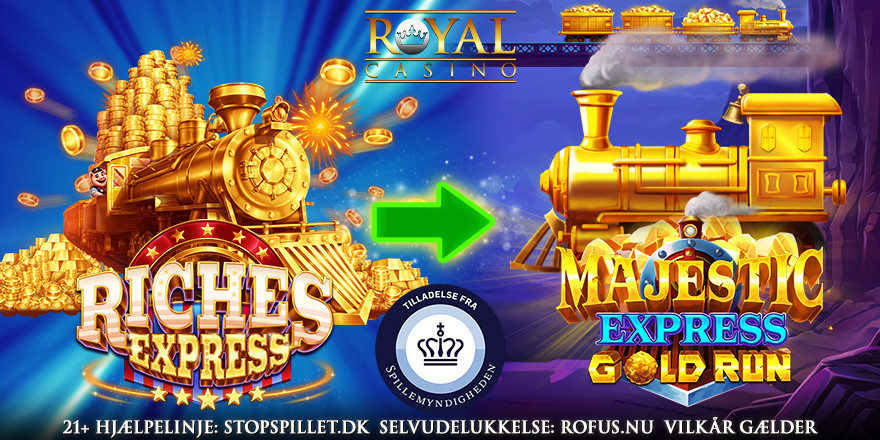 Få 50 Free Spins på Majestic Express Gold Run 