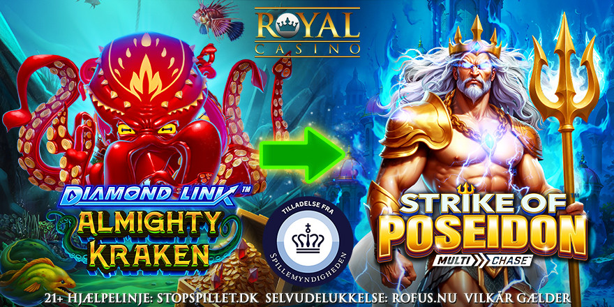 Få 5 Super Spins på Strike of Poseidon Multichase 