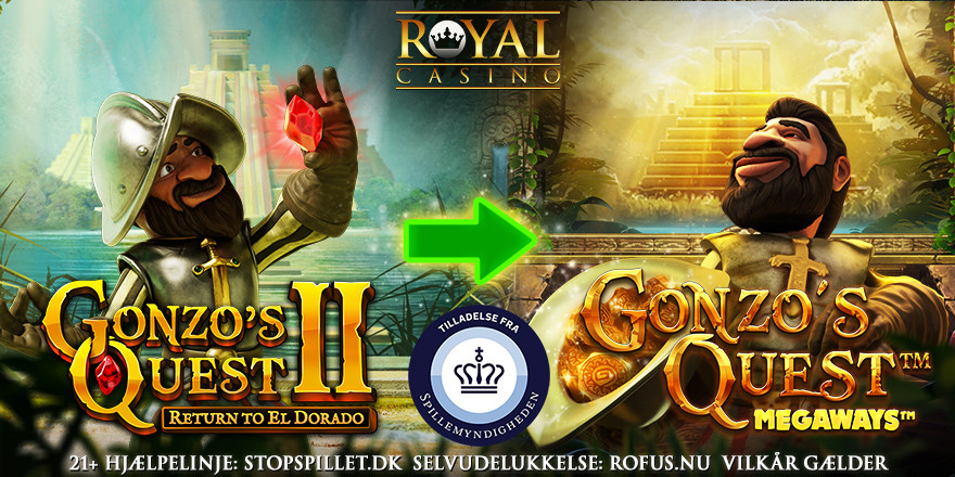 Få 30 Free Spins på Gonzo's Quest Megaways