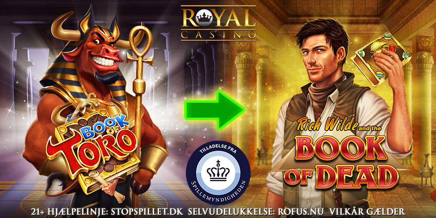 Få 20 Free Spins på Book of Dead på Royal Casino