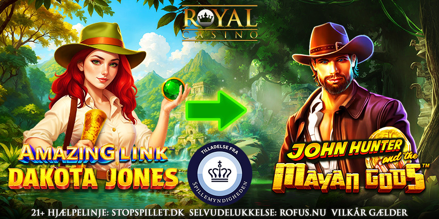Eksisterende spillere: Få 50 Free Spins til John Hunter and the Mayan Gods