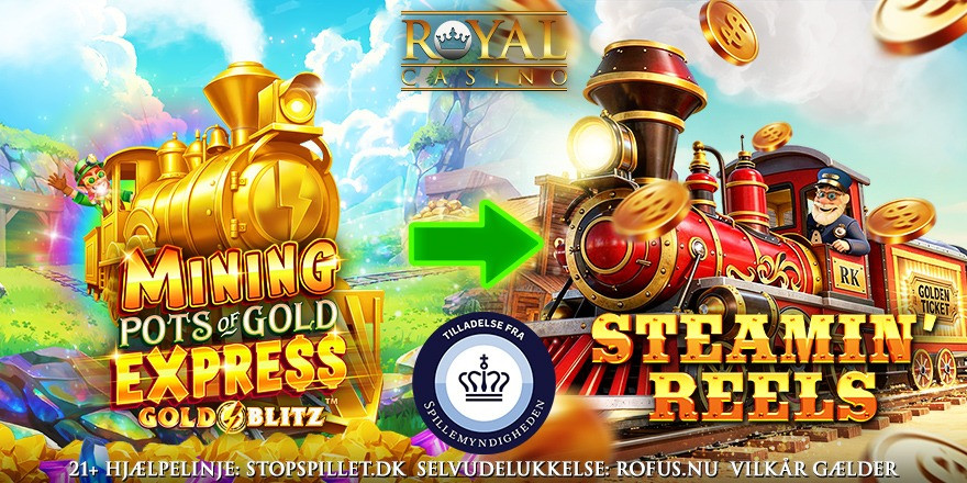 Eksisterende spillere: Få 50 Free Spins på Steamin' Reels