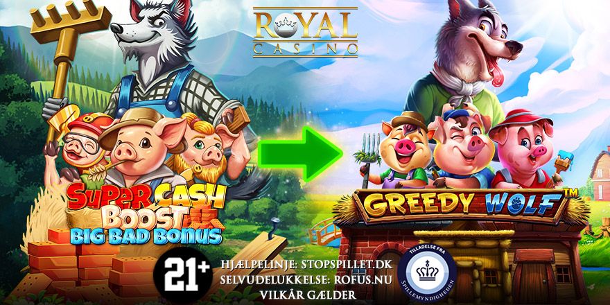Få 5 Super Spins på Greedy Wolf