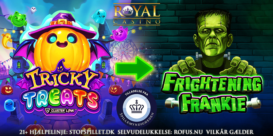 Få 100 Free Spins til Frightening Frankie på Royal Casino