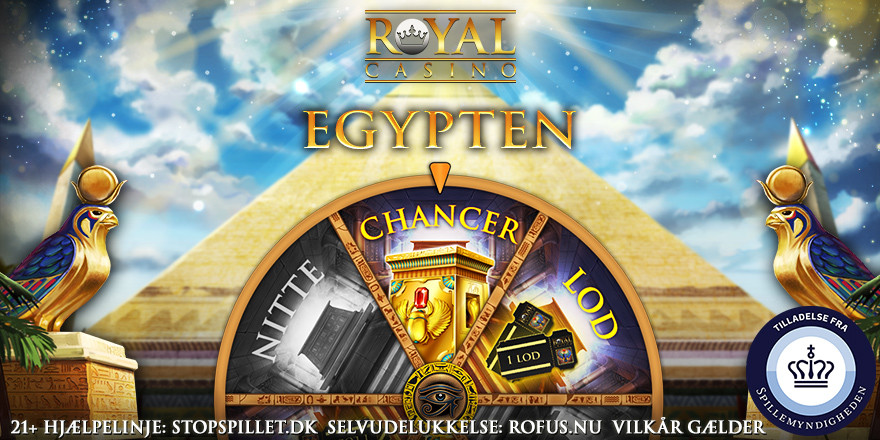Kom til Egypten med Royal Casino og vind Free Spins og penge