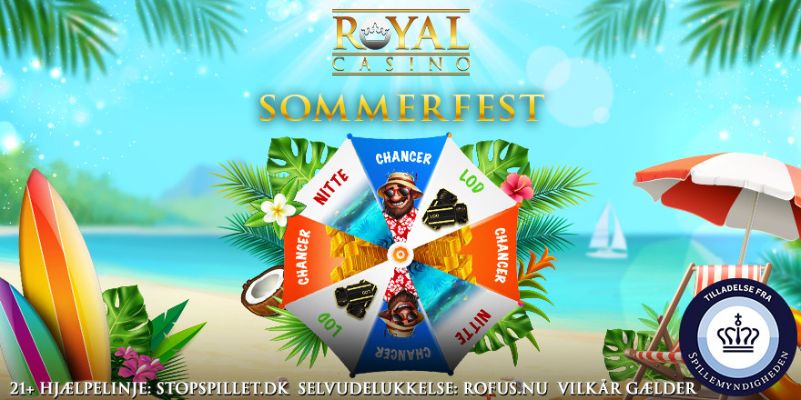 Kom til Sommerfest hele måneden på Royal Casino