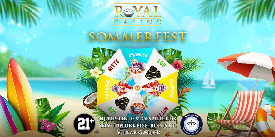 Sommerhygge på Royal Casino: Få Free Spins og vind 10.000 kr.
