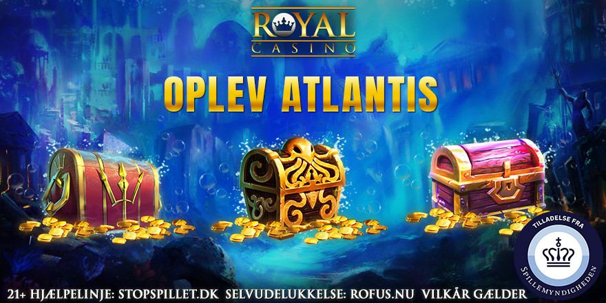Dyk på skattejagt i Atlantis med Royal Casino