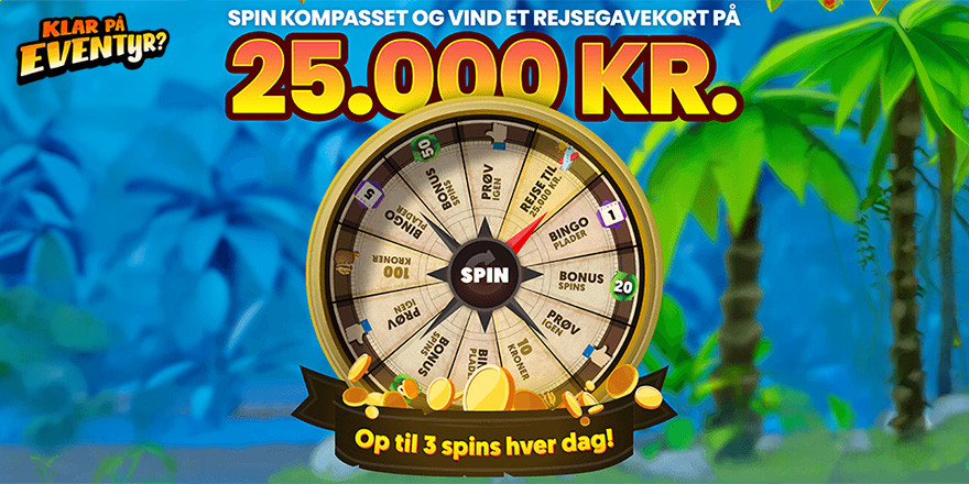 Eksisterende spillere: Spin kompasset og vind Rejser, Free Spins og meget andet