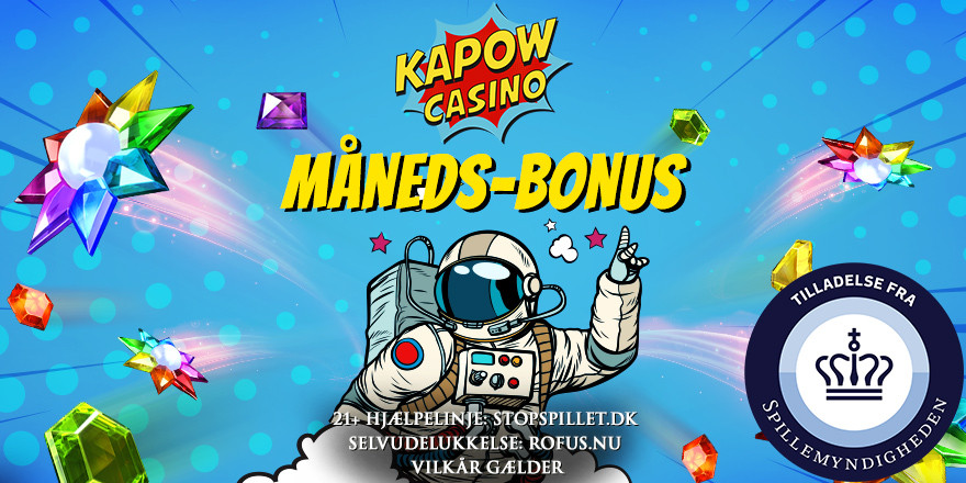 Få 100% månedsbonus på 100 kr. 