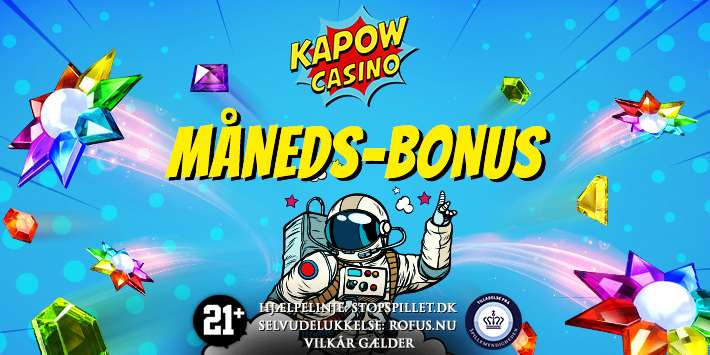 Få 100% månedsbonus på 100 kr. 
