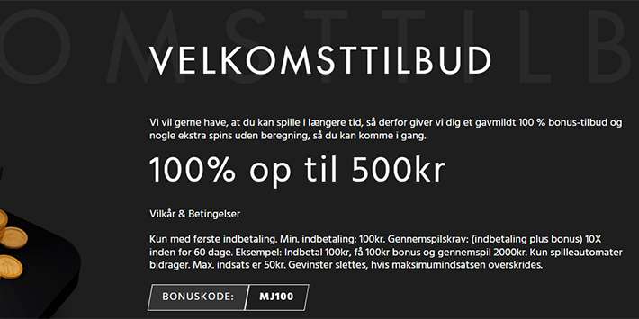 Miami Jackpots bonuskode: 100% op til 500 kr. 