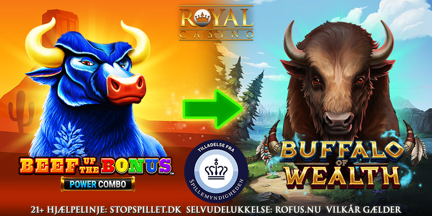 Få 50 Free Spins på Buffalo of Wealth