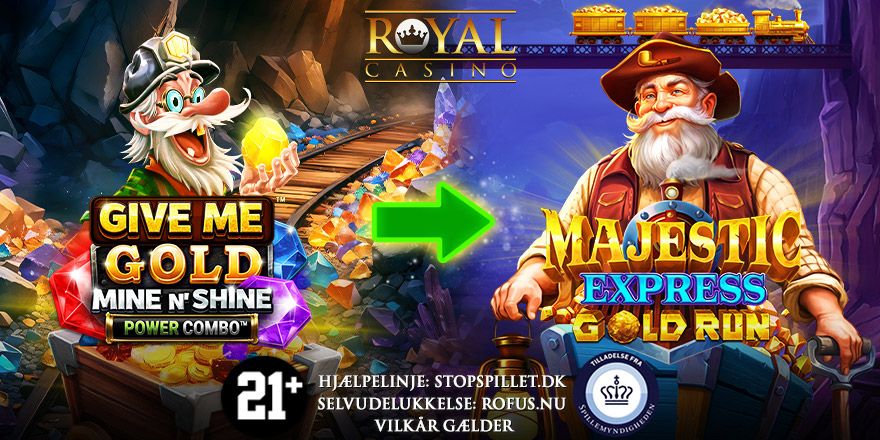 Få 40 Free Spins på Majestic Express Gold Run