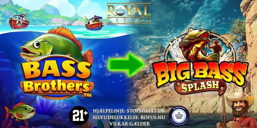 Få 20 Free Spins på Big Bass Splash